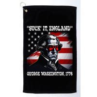 Suck It England 4th of July Funny George Washington 1776 Golf Towel