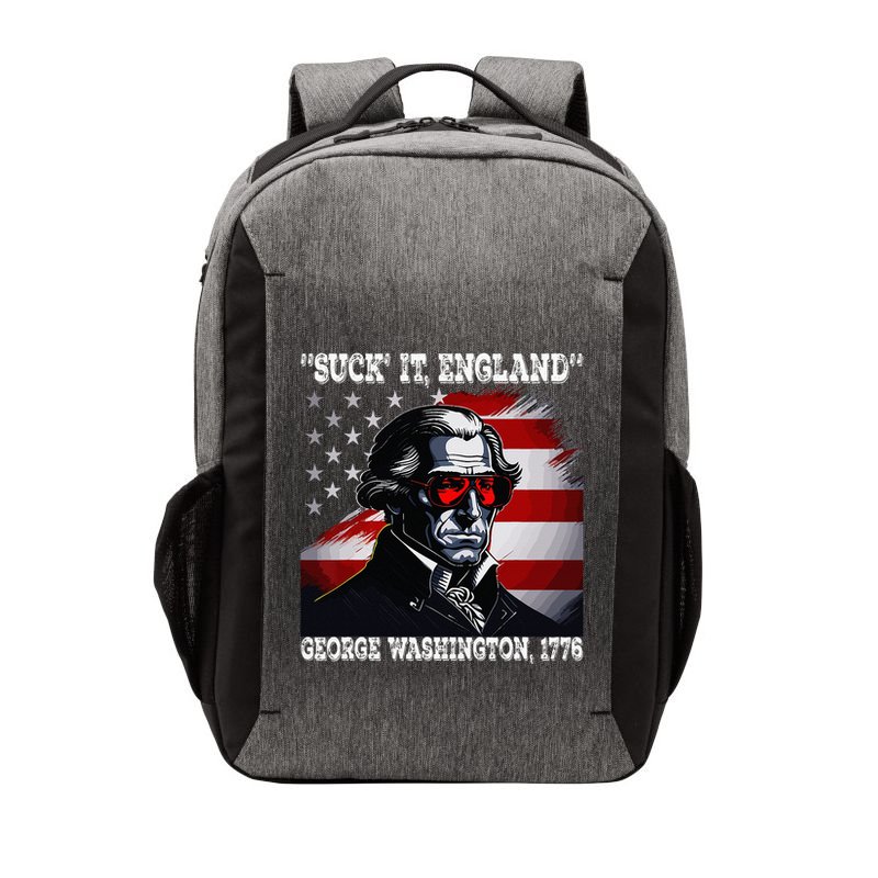 Suck It England 4th of July Funny George Washington 1776 Vector Backpack