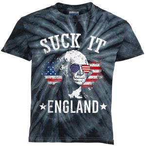 Suck It England Funny 4th Of July George Washington 1776 Kids Tie-Dye T-Shirt