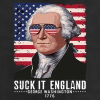 Suck It England Funny 4th Of July George Washington 1776 Cool Comfort Performance Bucket Hat