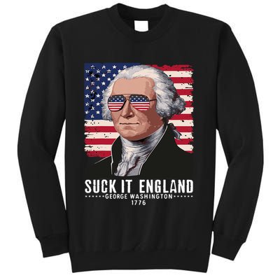 Suck It England Funny 4th Of July George Washington 1776 Sweatshirt