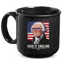 Suck It England Funny 4th Of July George Washington 1776 15oz Campfire Ceramic Mug