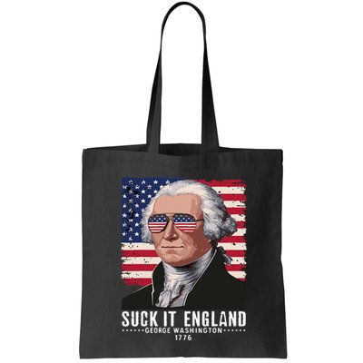Suck It England Funny 4th Of July George Washington 1776 Bag