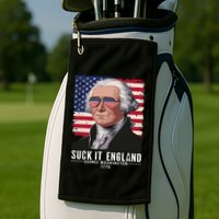 Suck It England Funny 4th Of July George Washington 1776 Golf Towel