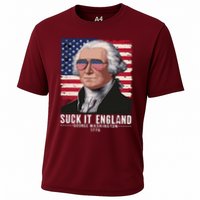 Suck It England Funny 4th Of July George Washington 1776 Cooling Performance Crew T-Shirt