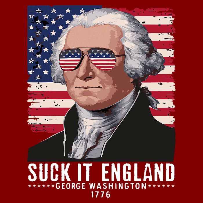 Suck It England Funny 4th Of July George Washington 1776 Cooling Performance Crew T-Shirt