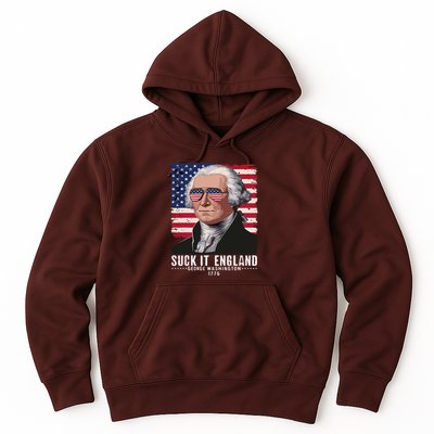 Suck It England Funny 4th Of July George Washington 1776 Hoodie