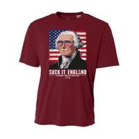 Suck It England Funny 4th Of July George Washington 1776 Youth Performance Sprint T-Shirt