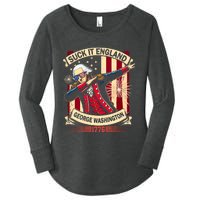 Suck It England Usa Flag 4th Of July Patriotic 2024 Women's Perfect Tri Tunic Long Sleeve Shirt