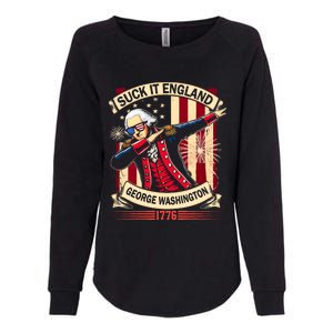 Suck It England Usa Flag 4th Of July Patriotic 2024 Womens California Wash Sweatshirt