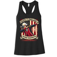 Suck It England Usa Flag 4th Of July Patriotic 2024 Women's Racerback Tank