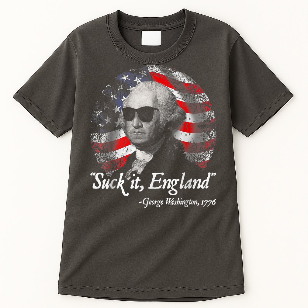 Suck It England Funny 4th Of July George Washington 1776 Tall T-Shirt