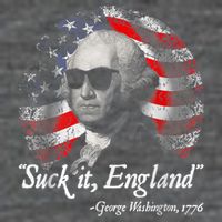 Suck It England Funny 4th Of July George Washington 1776 Tall T-Shirt