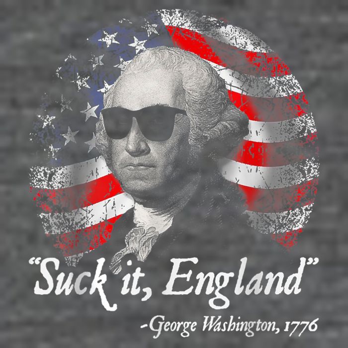 Suck It England Funny 4th Of July George Washington 1776 Tall T-Shirt