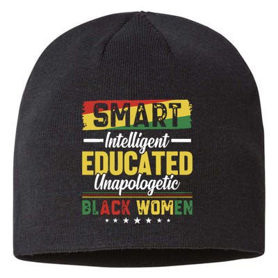 Smart Intelligent Educated Unapologetic Black Women Sustainable Beanie