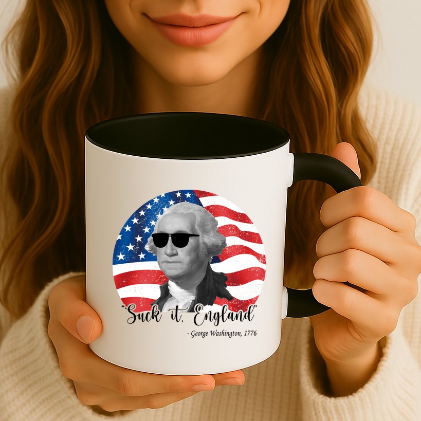 Suck It England George Washing 1776 Funny Mug