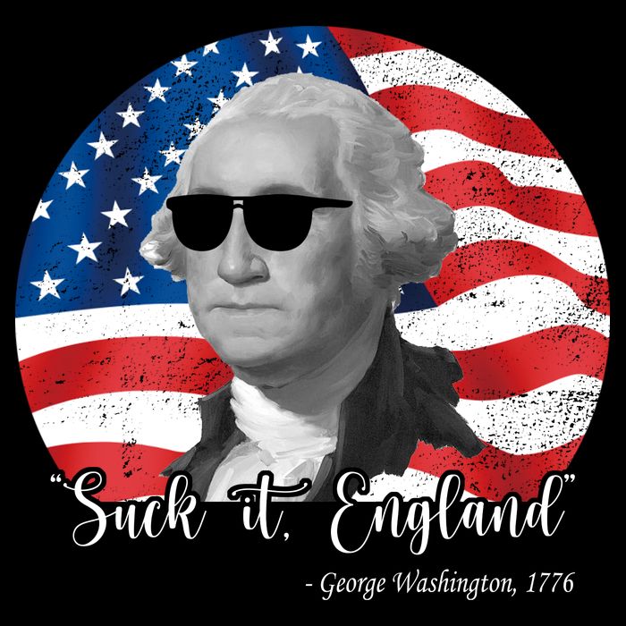 Suck It England George Washing 1776 Funny Toddler T-Shirt