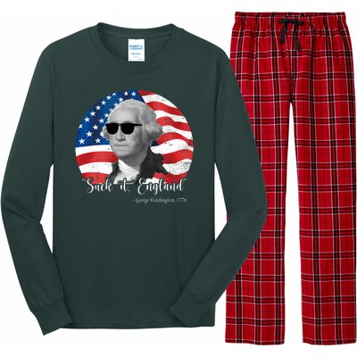 Suck It England George Washing 1776 Funny Long Sleeve Pajama Set