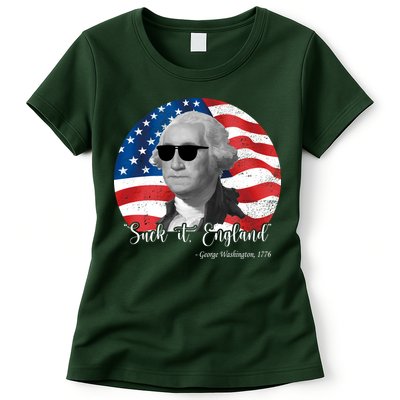 Suck It England George Washing 1776 Funny Womens T-Shirt