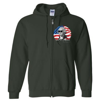 Suck It England George Washing 1776 Funny Full Zip Hoodie