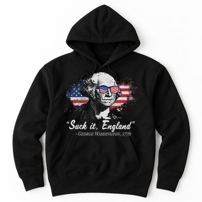 Suck It England Funny 4th Of July George Washington 1776 Hoodie