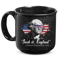 Suck It England Funny 4th Of July George Washington 1776 15oz Campfire Ceramic Mug