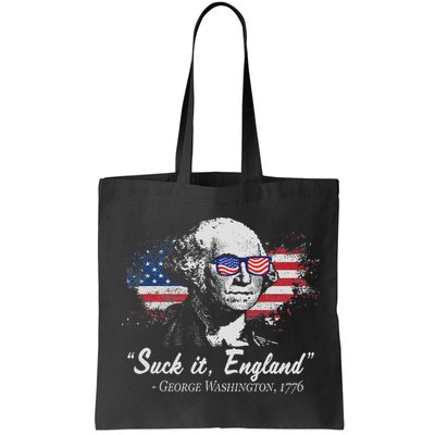 Suck It England Funny 4th Of July George Washington 1776 Bag