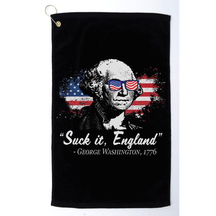 Suck It England Funny 4th Of July George Washington 1776 Golf Towel