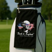 Suck It England Funny 4th Of July George Washington 1776 Golf Towel