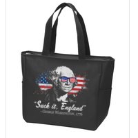 Suck It England Funny 4th Of July George Washington 1776 Zip Tote Bag