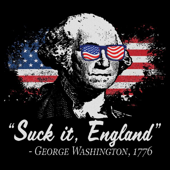 Suck It England Funny 4th Of July George Washington 1776 Zip Tote Bag