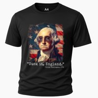 Suck It England Funny 4th Of July George Washington 1776 Cooling Performance Crew T-Shirt