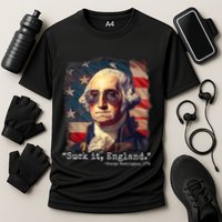 Suck It England Funny 4th Of July George Washington 1776 Cooling Performance Crew T-Shirt