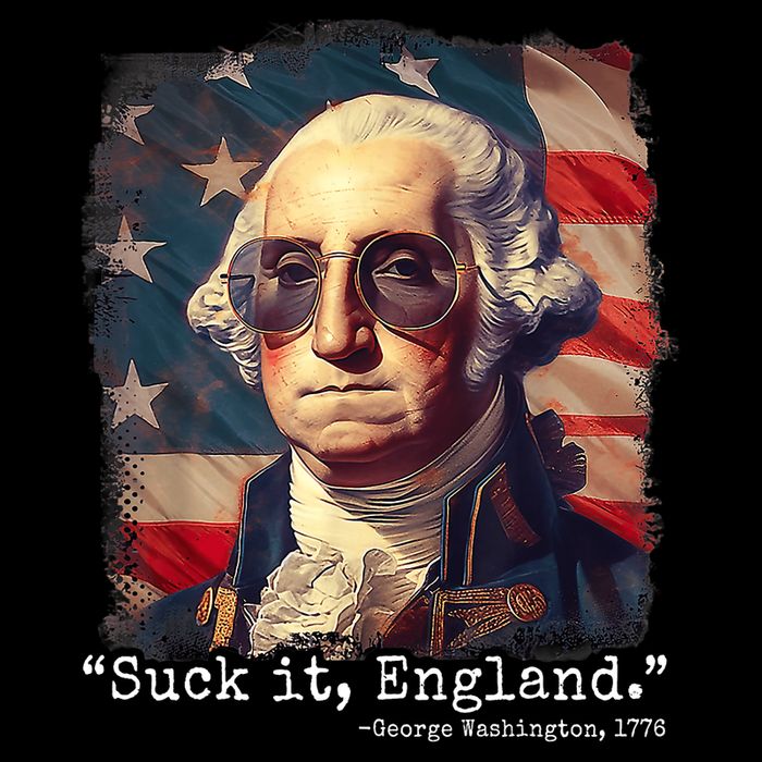 Suck It England Funny 4th Of July George Washington 1776 Cooling Performance Crew T-Shirt