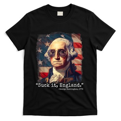 Suck It England Funny 4th Of July George Washington 1776 T-Shirt