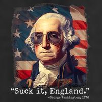 Suck It England Funny 4th Of July George Washington 1776 15oz Campfire Ceramic Mug