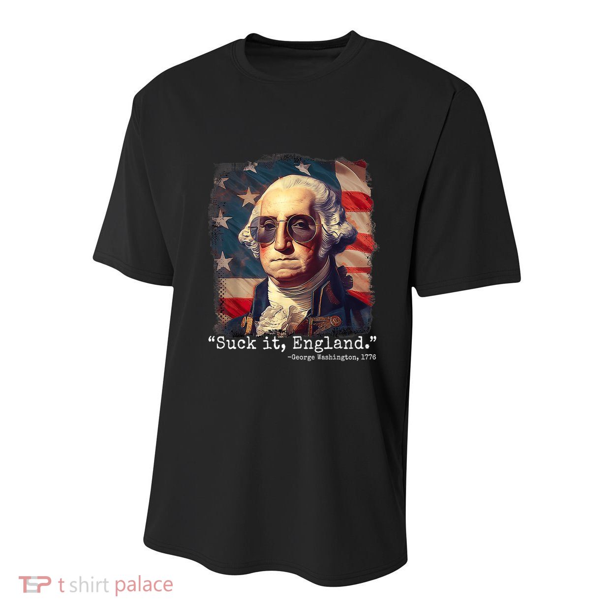 Suck It England Funny 4th Of July George Washington 1776 Youth Performance Sprint T-Shirt