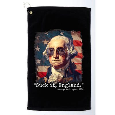 Suck It England Funny 4th Of July George Washington 1776 Golf Towel