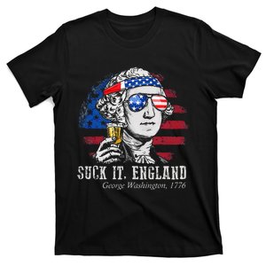 Suck It England Funny 4th of July George Washington 1776 T-Shirt