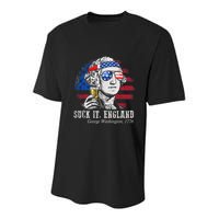 Suck It England Funny 4th of July George Washington 1776 Youth Performance Sprint T-Shirt