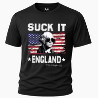 Suck It England Funny 4th Of July George Washington 1776 Cooling Performance Crew T-Shirt
