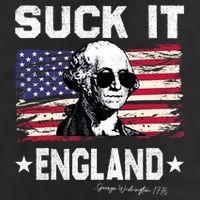 Suck It England Funny 4th Of July George Washington 1776 25L Jumbo Tote