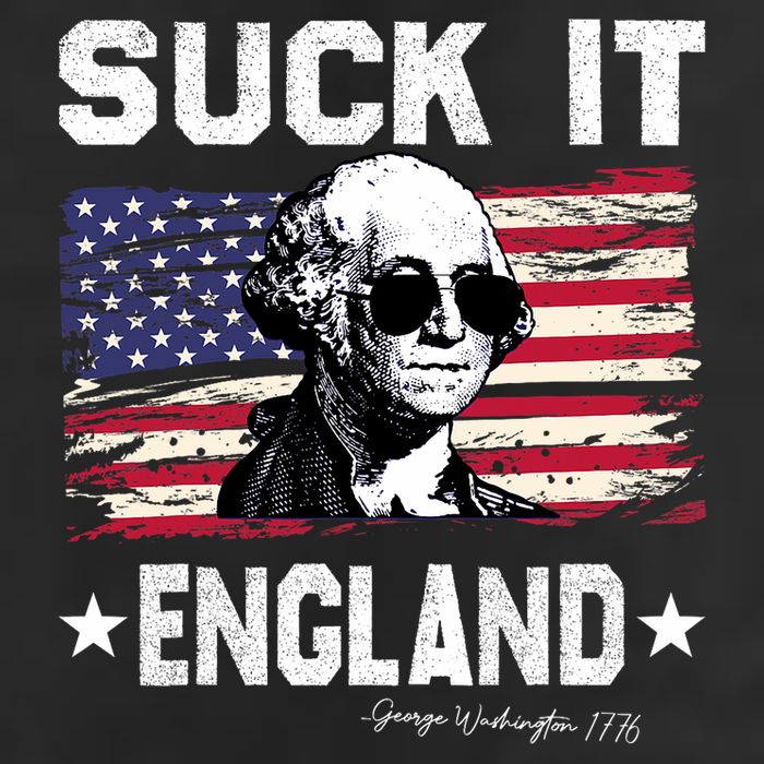 Suck It England Funny 4th Of July George Washington 1776 25L Jumbo Tote