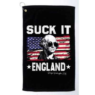 Suck It England Funny 4th Of July George Washington 1776 Golf Towel