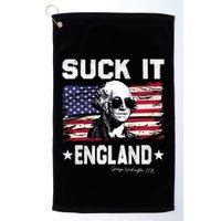 Suck It England Funny 4th Of July George Washington 1776 Golf Towel