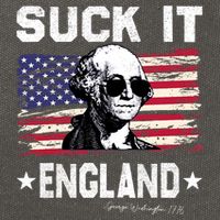 Suck It England Funny 4th Of July George Washington 1776 Cotton Canvas Backpack