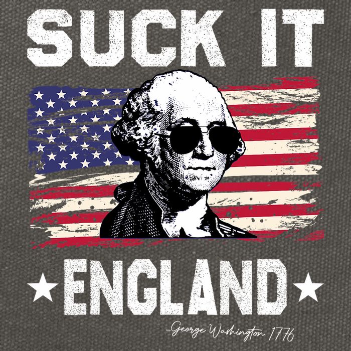 Suck It England Funny 4th Of July George Washington 1776 Cotton Canvas Backpack