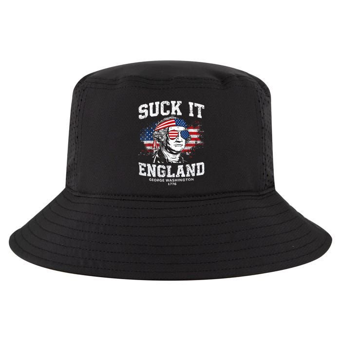 Suck It England Funny 4th Of July George Washington 1776 Cool Comfort Performance Bucket Hat