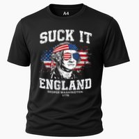 Suck It England Funny 4th Of July George Washington 1776 Cooling Performance Crew T-Shirt