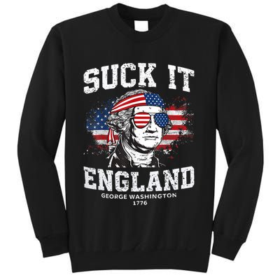 Suck It England Funny 4th Of July George Washington 1776 Sweatshirt